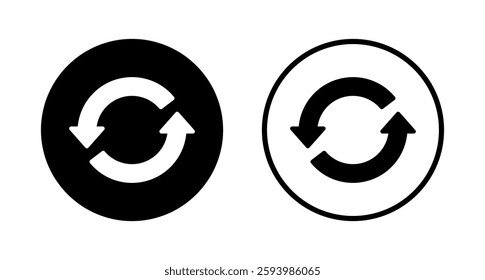 Refresh icon logo design. Reload sign and symbol. Update icon.