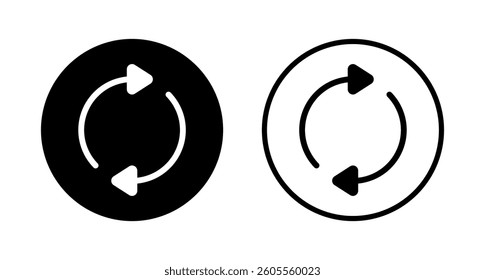 Refresh icon logo design. Reload sign and symbol. Update icon.