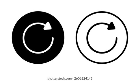 Refresh icon logo design. Reload sign and symbol. Update icon.