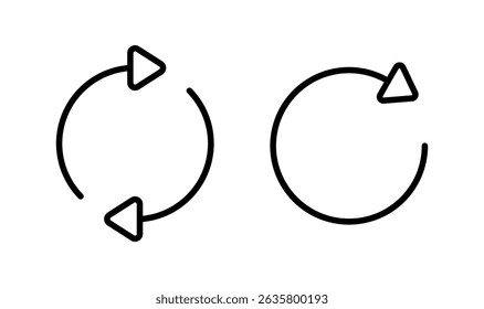 Atualizar design do logotipo do ícone. Recarregue o sinal e o símbolo. Ícone Atualizar.