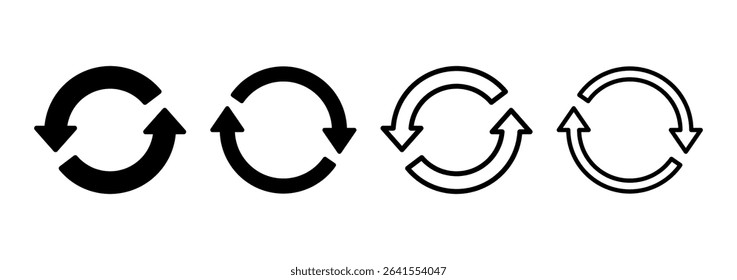 Refresh icon logo design. Reload sign and symbol. Update icon.