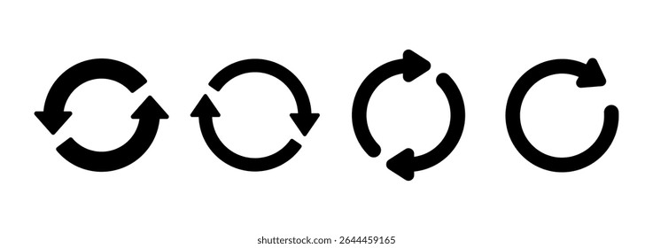 Refresh icon logo design. Reload sign and symbol. Update icon.