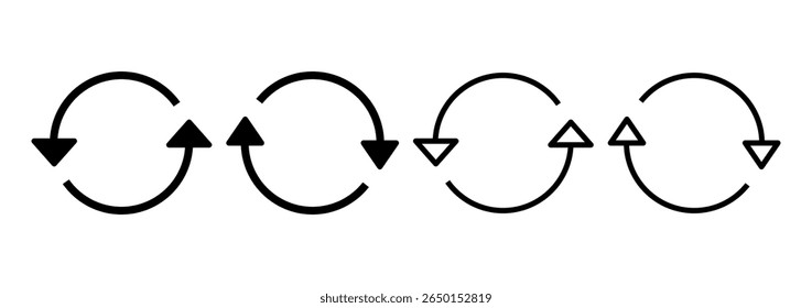 Refresh icon logo design. Reload sign and symbol. Update icon.