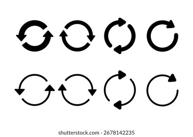 Refresh icon logo design. Reload sign and symbol. Update icon.