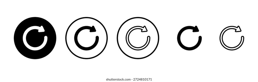 Refresh icon logo design. Reload sign and symbol. Update icon.