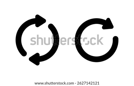 Refresh icon logo design. Reload sign and symbol. Update icon.