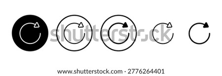 Refresh icon logo design. Reload sign and symbol. Update icon.