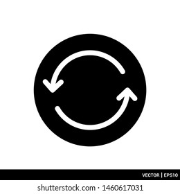 Refresh icon logo vector illustration. EPS 10