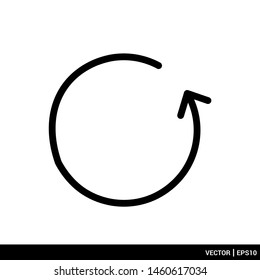Refresh icon logo vector illustration. EPS 10