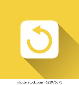 refresh icon with long shadow