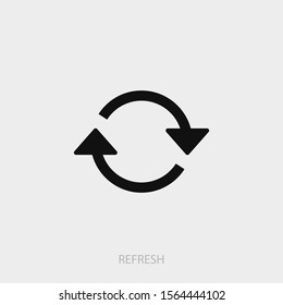 Refresh icon. New trendy refresh vector illustration symbol.