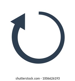 refresh icon on white background. Vector Illustration