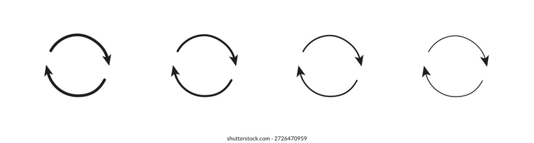 Refresh icon outline trend modern simple versions