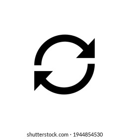 Refresh icon, recycling icon illustration,
for website design User interface apps design