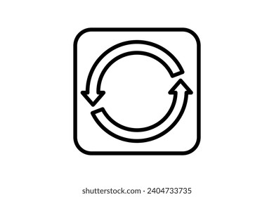 refresh icon. icon related to basic web and UI. suitable for web site, app, user interfaces, printable etc. line icon style. simple vector design editable