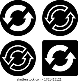 Refresh icon, Reload Isolated Icon Vector art Illustration
