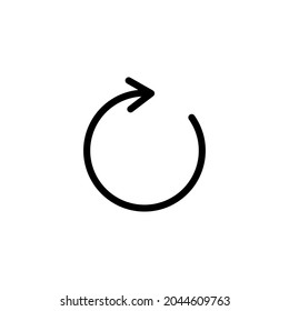 Icono de actualización. Volver a cargar el signo y el símbolo. Icono de actualización.
