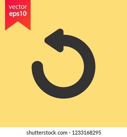 Refresh icon. Reload sign. Undo vector icon. Redo symbol. Update icon. Rotation sign. Arrow icon. EPS 10 flat symbol Refresh icon. Reload sign. Undo vector icon. Redo symbol. Update icon. Rotation sign. Arrow icon. EPS 10 flat symbol