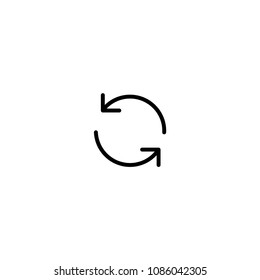 Refresh icon. Reload symbol modern, simple, vector, icon for website design, mobile app, ui. Vector Illustration