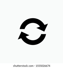Refresh Icon. Repeat  Illustration As A Simple Vector Sign & Trendy Symbol for Design, Websites, Presentation or Application.