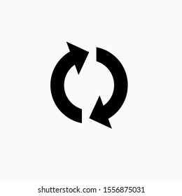 Refresh Icon. Repeat  Illustration As A Simple Vector Sign & Trendy Symbol for Design, Websites, Presentation or Application.
