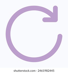Refresh Icon, Repost Icon, Flat Style Isolated Vector Icon.
