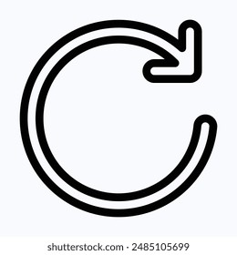 Actualizar Icono, Republicar Icono De Vector, Icono De Vector Aislado Lineal.