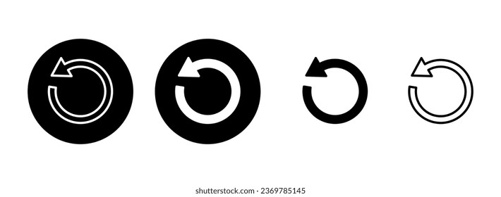 Refresh icon set illustration. Reload sign and symbol. Update icon.