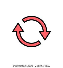 Refresh icon set illustration. Reload sign and symbol. Update icon.