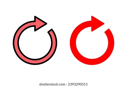 Refresh icon set illustration. Reload sign and symbol. Update icon.