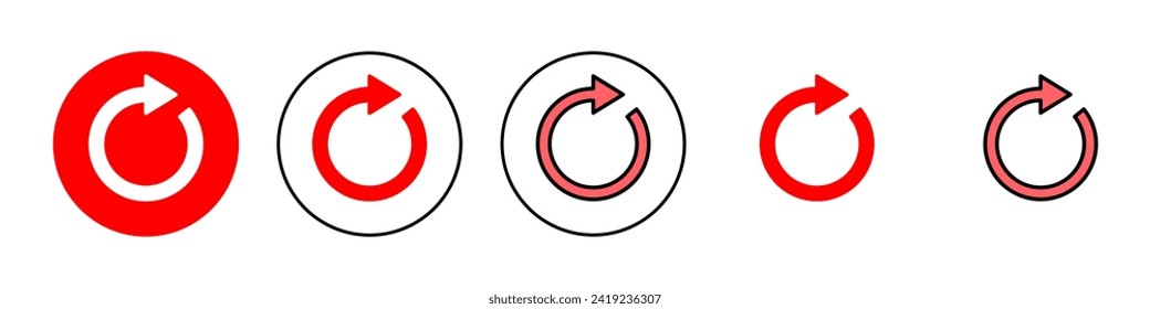 Refresh icon set illustration. Reload sign and symbol. Update icon.