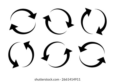 Refresh Icon Set for Interface and App Design. Vector Illustration