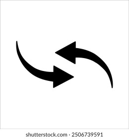 Refresh icon set isolated on black background.