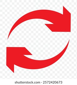 Refresh icon set isolated on transparent background. eps 10.