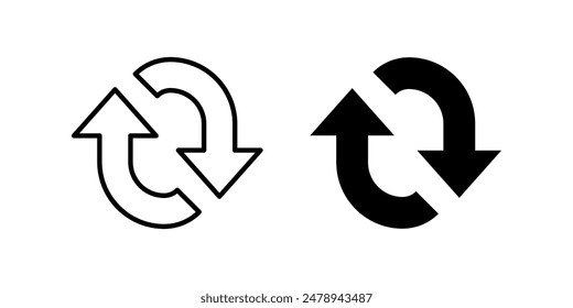 Refresh icon set. for mobile concept and web design. vector illustration