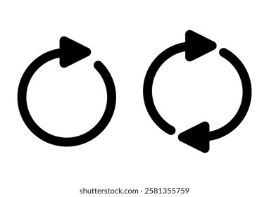 Refresh Icon Set, Reload Icon set, Update Icon Vector, Refresh Icon Symbol.