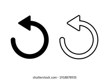 Refresh icon set. Reload icon vector. Update icon.