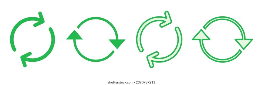Refresh icon set. Reload icon vector. Update icon.