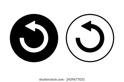 Refresh icon set. Reload icon vector. Update icon.