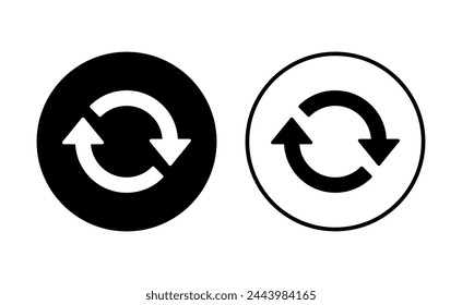 Refresh icon set. Reload icon vector. Update icon.