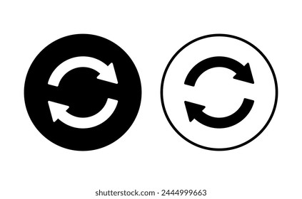 Refresh icon set. Reload icon vector. Update icon.