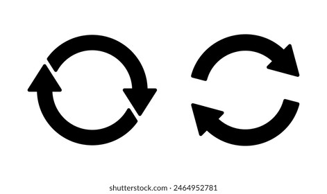 Refresh icon set. Reload icon vector. Update icon.