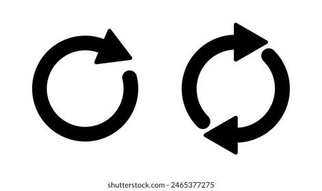 Refresh icon set. Reload icon vector. Update icon.