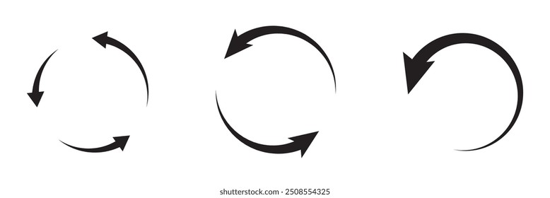 Refresh icon set. Reload icon vector. Update icon.