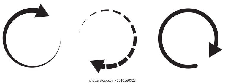 Refresh icon set. Reload icon vector design eps 10