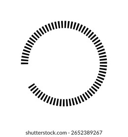 Icônes de rafraîchissement définies. icône mise à jour. Icône de rechargement de ligne de tiret - Image vectorielle. Eps-10