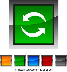 Refresh icon set. Vector illustration.