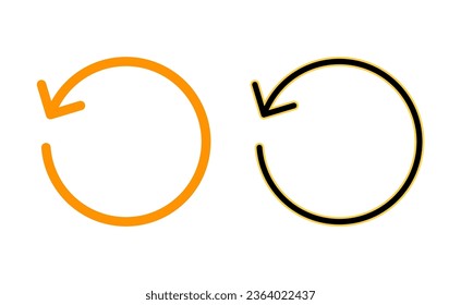 Refresh icon set for web and mobile app. Reload sign and symbol. Update icon.