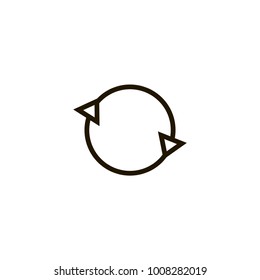 refresh icon. sign design