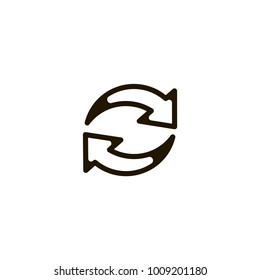 refresh icon. sign design